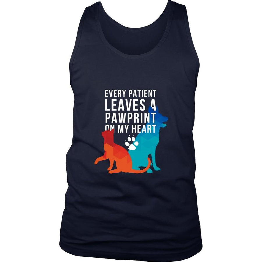Vet Tank Top - Every Patient Leaves A Pawprint-T-shirt-Teelime | shirts-hoodies-mugs