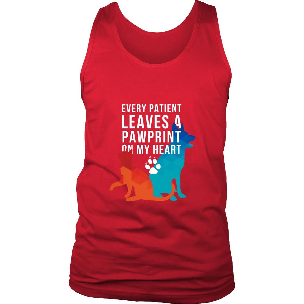 Vet Tank Top - Every Patient Leaves A Pawprint-T-shirt-Teelime | shirts-hoodies-mugs