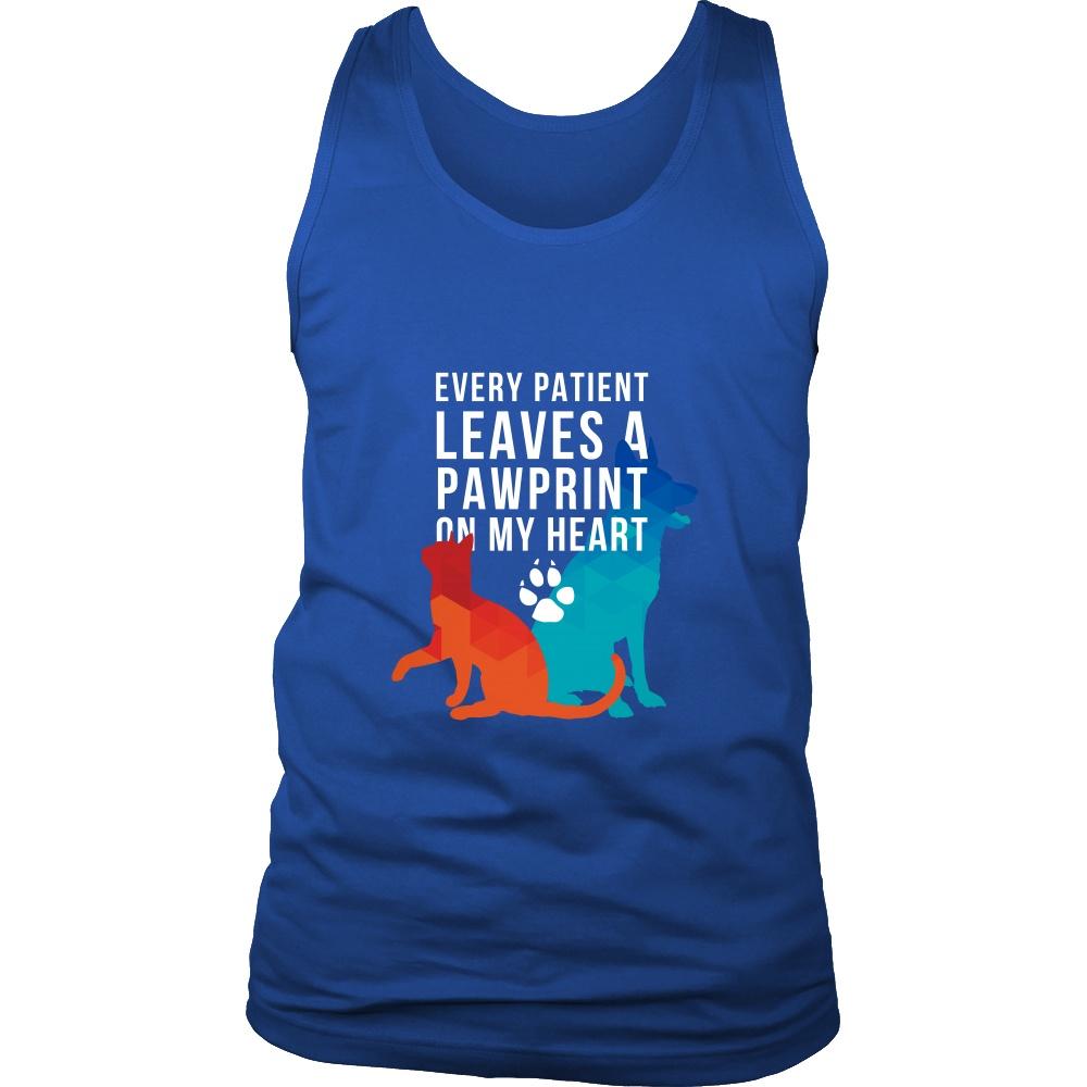 Vet Tank Top - Every Patient Leaves A Pawprint-T-shirt-Teelime | shirts-hoodies-mugs