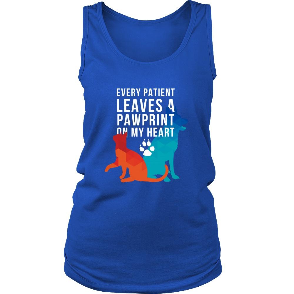 Vet Tank Top - Every Patient Leaves A Pawprint-T-shirt-Teelime | shirts-hoodies-mugs