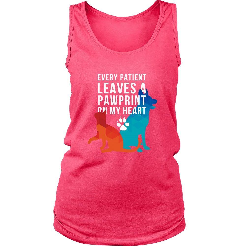 Vet Tank Top - Every Patient Leaves A Pawprint-T-shirt-Teelime | shirts-hoodies-mugs