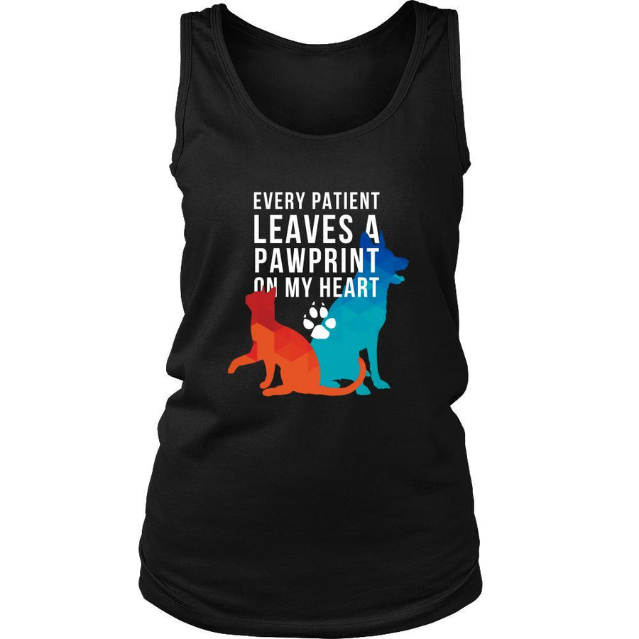 Vet Tank Top - Every Patient Leaves A Pawprint-T-shirt-Teelime | shirts-hoodies-mugs
