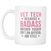 Vet Tech mug - Badass Vet Tech-Drinkware-Teelime | shirts-hoodies-mugs