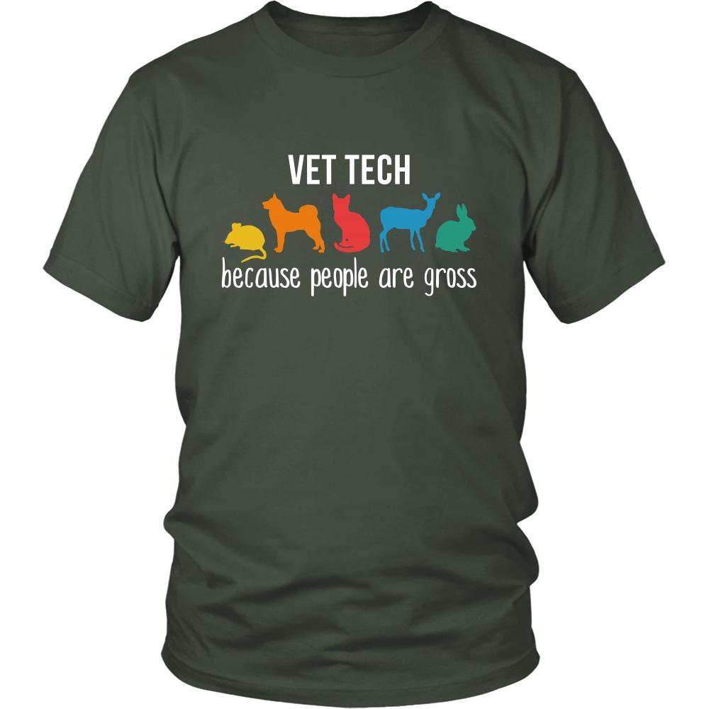 Vet Tech Shirt - Vet tech, because people are gross - Profession Gift-T-shirt-Teelime | shirts-hoodies-mugs
