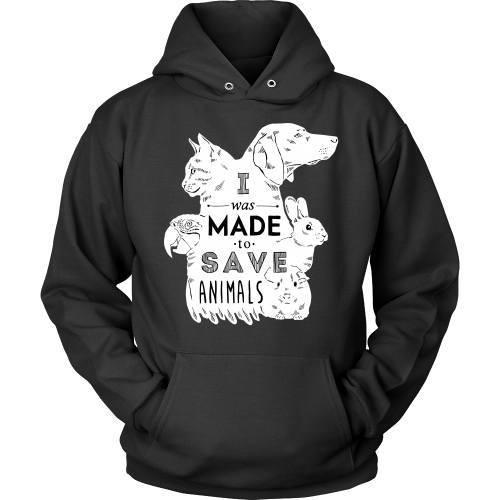 Vet Tech T Shirt - I was made to save animals-T-shirt-Teelime | shirts-hoodies-mugs