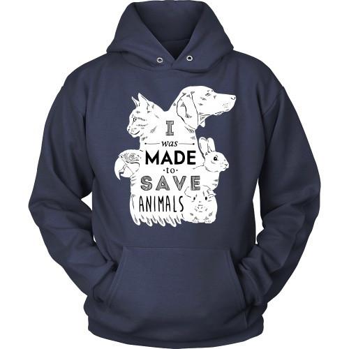 Vet Tech T Shirt - I was made to save animals-T-shirt-Teelime | shirts-hoodies-mugs