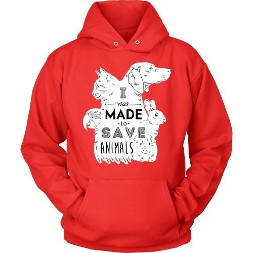 Vet Tech T Shirt - I was made to save animals-T-shirt-Teelime | shirts-hoodies-mugs