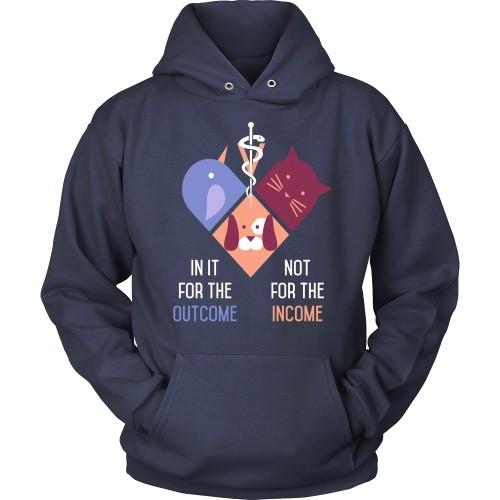 Vet Tech T Shirt - In it for the Outcome not for the Income-T-shirt-Teelime | shirts-hoodies-mugs