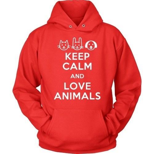 Vet Tech T Shirt - Keep calm and Love animals-T-shirt-Teelime | shirts-hoodies-mugs