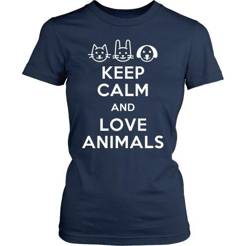 Vet Tech T Shirt - Keep calm and Love animals-T-shirt-Teelime | shirts-hoodies-mugs