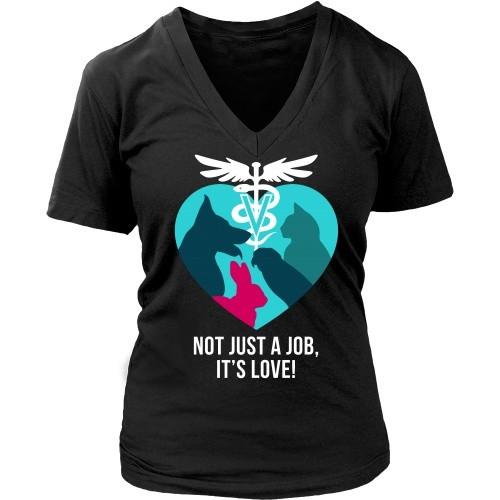 Vet Tech T Shirt - Not just a job, It's love!-T-shirt-Teelime | shirts-hoodies-mugs