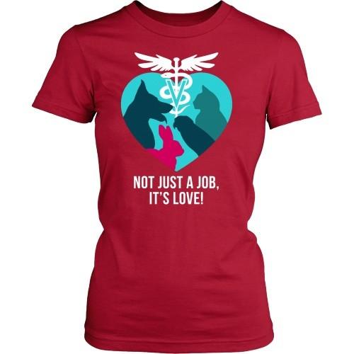 Vet Tech T Shirt - Not just a job, It's love!-T-shirt-Teelime | shirts-hoodies-mugs