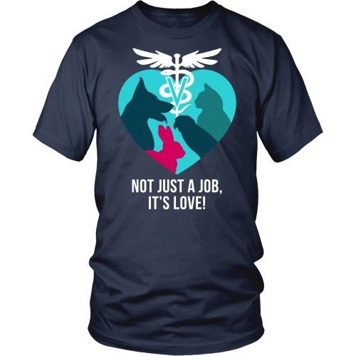Vet Tech T Shirt - Not just a job, It's love!-T-shirt-Teelime | shirts-hoodies-mugs