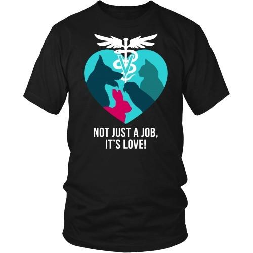 Vet Tech T Shirt - Not just a job, It's love!