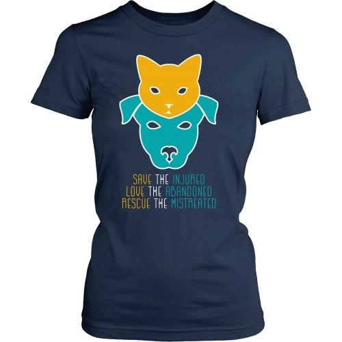 Vet Tech T Shirt - Save the Injured, Love the abandoned, Rescue the mistreated-T-shirt-Teelime | shirts-hoodies-mugs
