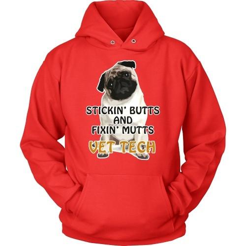 Vet Tech T Shirt - Stickin' Butts and Fixin' Mutts-T-shirt-Teelime | shirts-hoodies-mugs