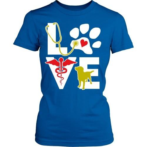 Vet Tech T Shirt - Veterinarian Love dog-T-shirt-Teelime | shirts-hoodies-mugs
