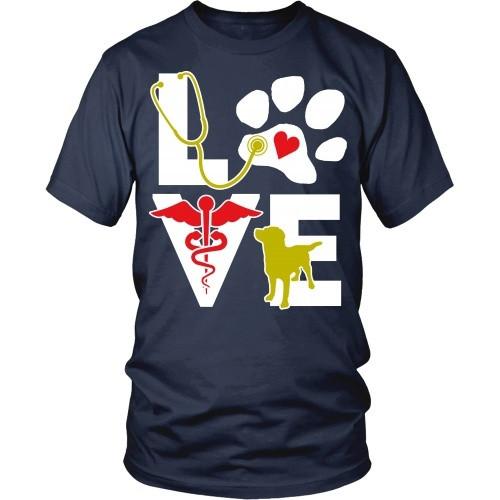 Vet Tech T Shirt - Veterinarian Love dog-T-shirt-Teelime | shirts-hoodies-mugs