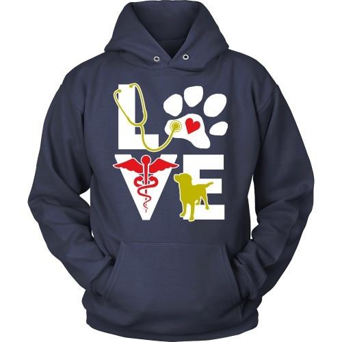 Vet Tech T Shirt - Veterinarian Love dog-T-shirt-Teelime | shirts-hoodies-mugs