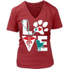 Vet Tech T Shirt - Veterinarian Love dog v.Teal-T-shirt-Teelime | shirts-hoodies-mugs