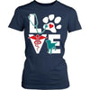 Vet Tech T Shirt - Veterinarian Love dog v.Teal-T-shirt-Teelime | shirts-hoodies-mugs