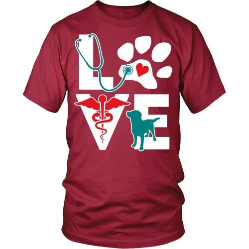 HometownSupplyCo LVT Shirt, Vet Tech Shirt, Heart Stethoscope, Vet Technician Shirt Women, Veterinary Tech Gift, Dog Lover Shirt, Veterinarian, Vet Tech Tee