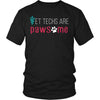 Vet Tech T shirts - Vet techs are pawsome-T-shirt-Teelime | shirts-hoodies-mugs