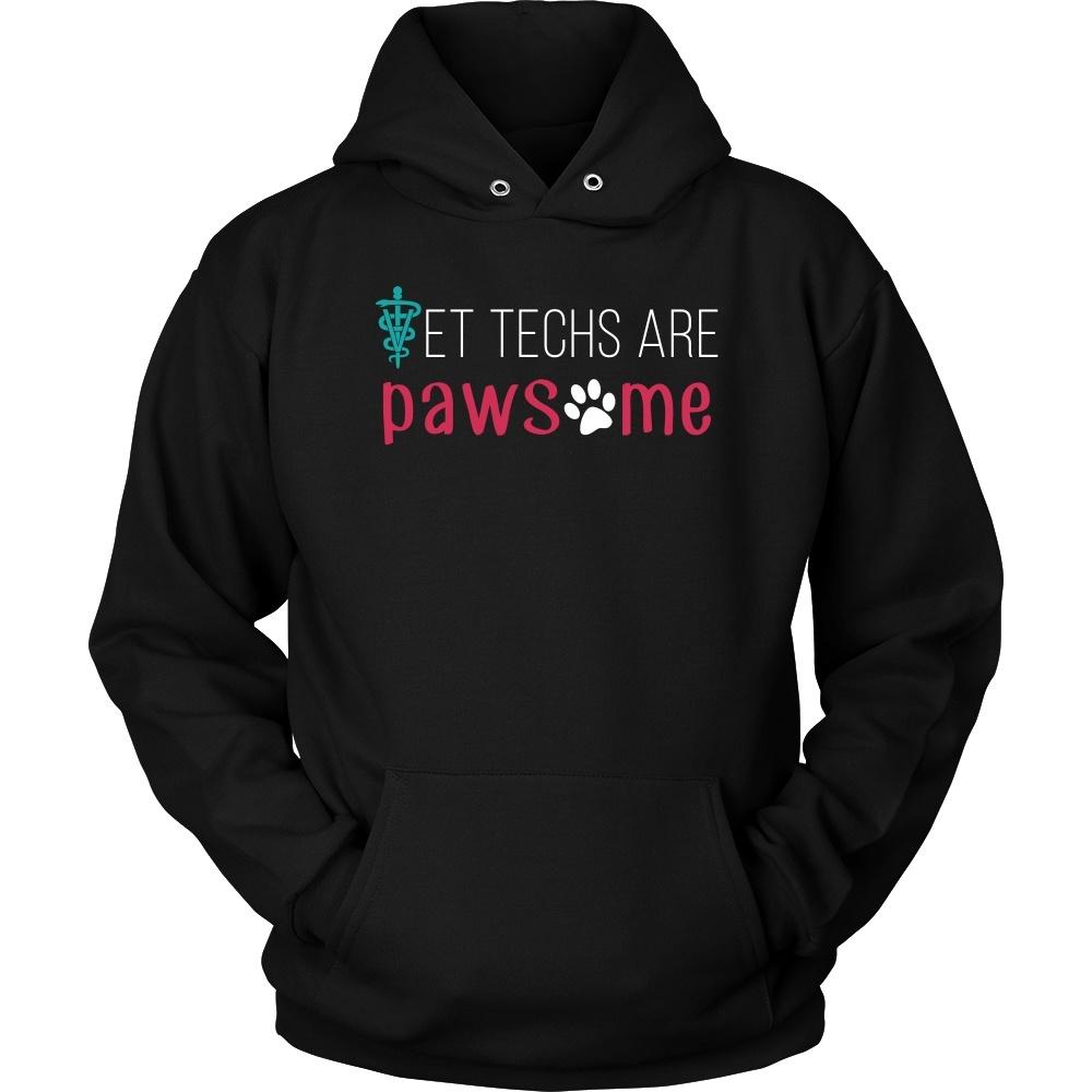 Vet Tech T shirts - Vet techs are pawsome-T-shirt-Teelime | shirts-hoodies-mugs