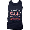 Vet Tech Tank Top - I'm a Vet Tech What's your superpower?-T-shirt-Teelime | shirts-hoodies-mugs
