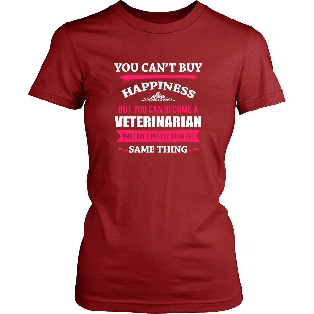 Veterinarian Shirt - You can't buy happiness but you can become a Veterinarian and that's pretty much the same thing Profession-T-shirt-Teelime | shirts-hoodies-mugs