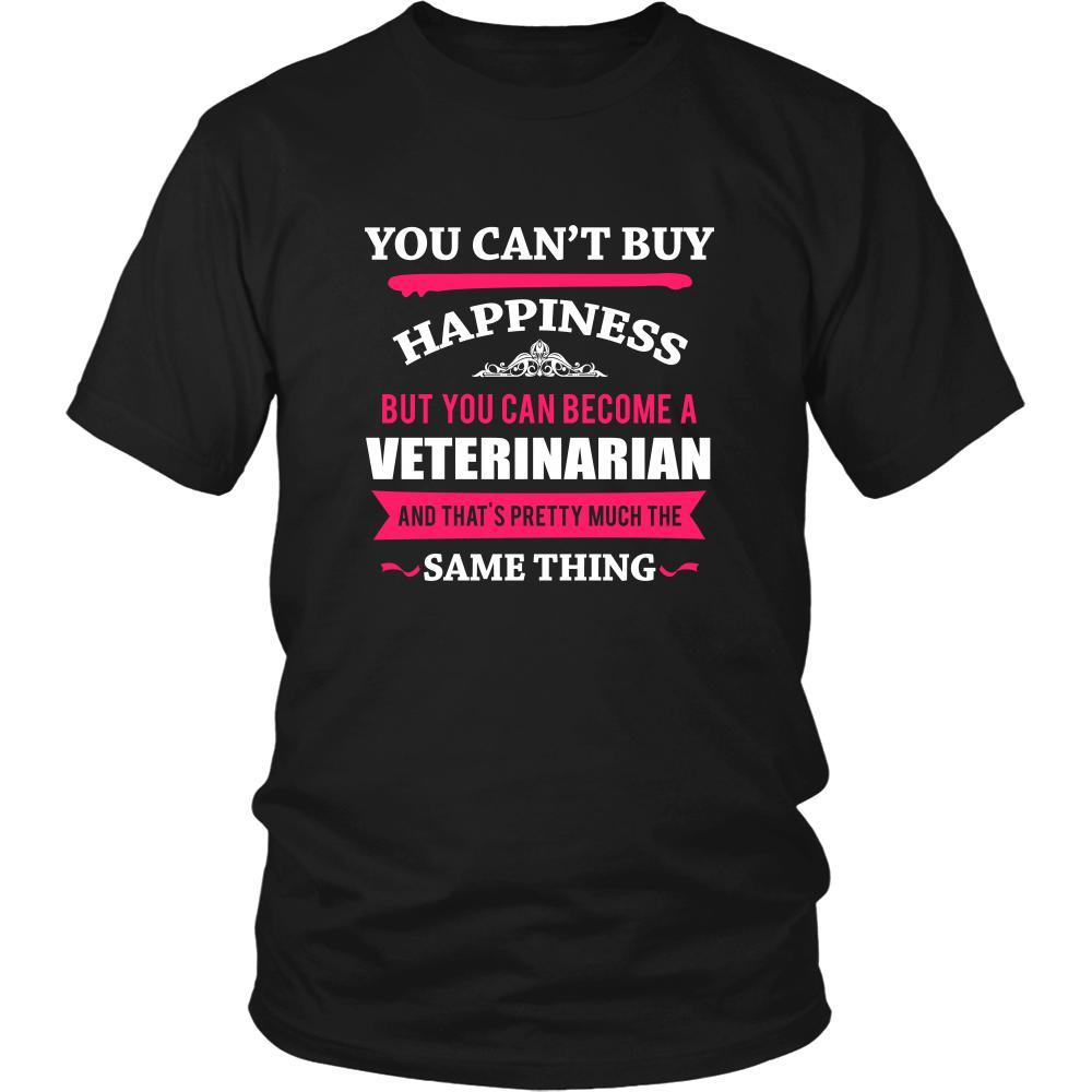 Veterinarian Shirt - You can't buy happiness but you can become a Veterinarian and that's pretty much the same thing Profession-T-shirt-Teelime | shirts-hoodies-mugs