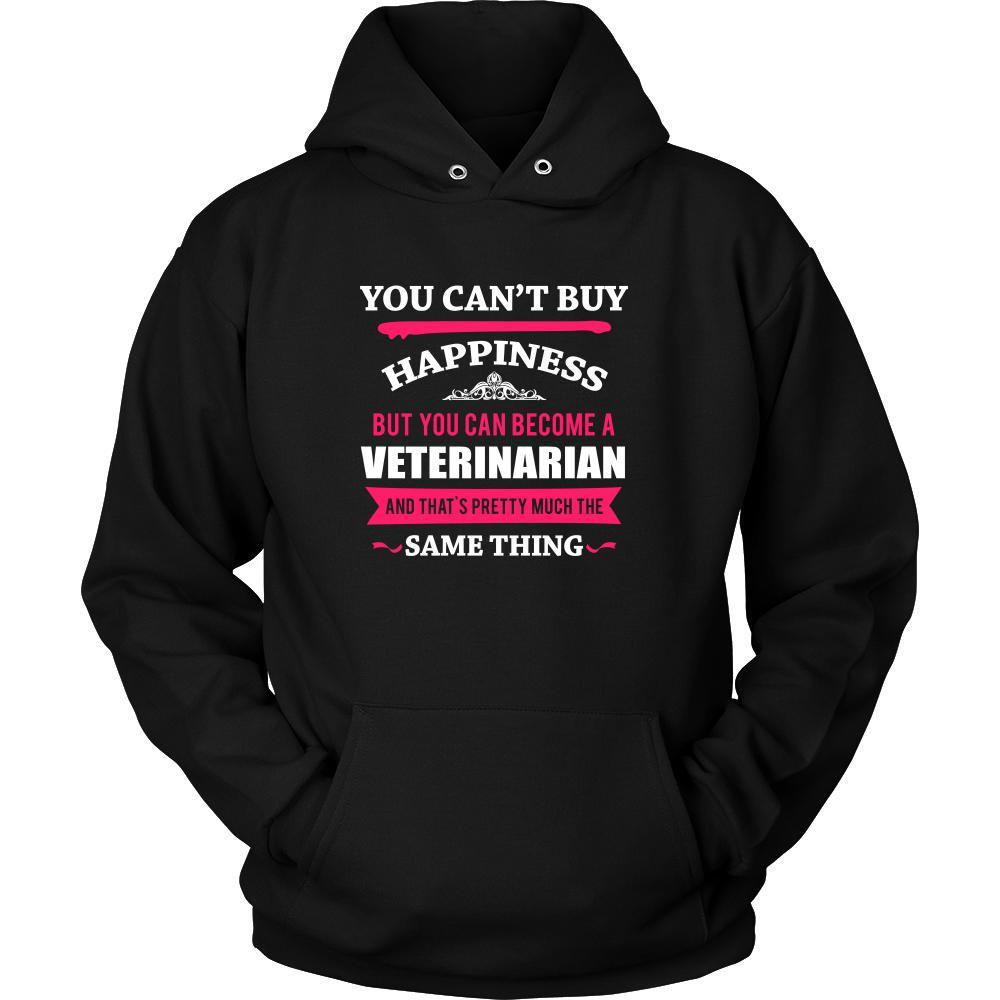 Veterinarian Shirt - You can't buy happiness but you can become a Veterinarian and that's pretty much the same thing Profession-T-shirt-Teelime | shirts-hoodies-mugs