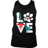 Veterinarian Tank Top - Love dog v.Teal-T-shirt-Teelime | shirts-hoodies-mugs