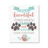Veterinary Canvas - It's beautiful thing when a career and a passion come together-Canvas Wall Art-Teelime | shirts-hoodies-mugs