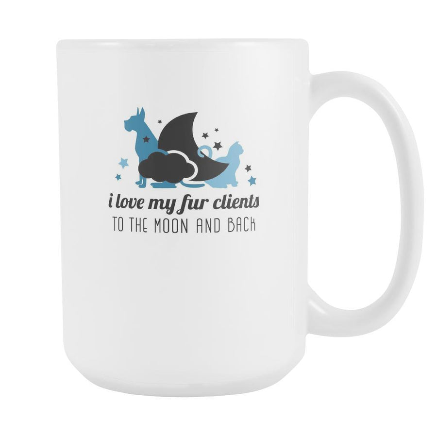 Veterinary coffee cup - I love my clients to the moon and back-Drinkware-Teelime | shirts-hoodies-mugs
