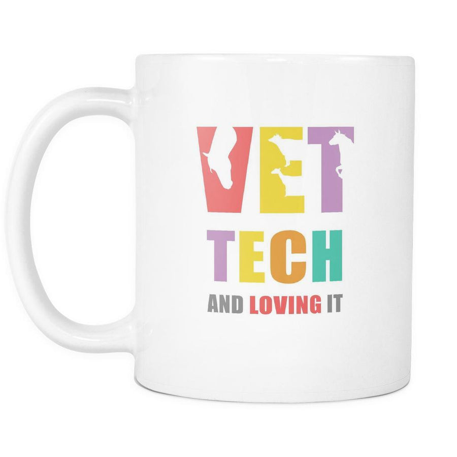 Veterinary Coffee Cup - Vet Tech & Loving It-Drinkware-Teelime | shirts-hoodies-mugs