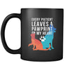 Veterinary Every patient leaves a pawprint on my heart 11oz Black Mug-Drinkware-Teelime | shirts-hoodies-mugs