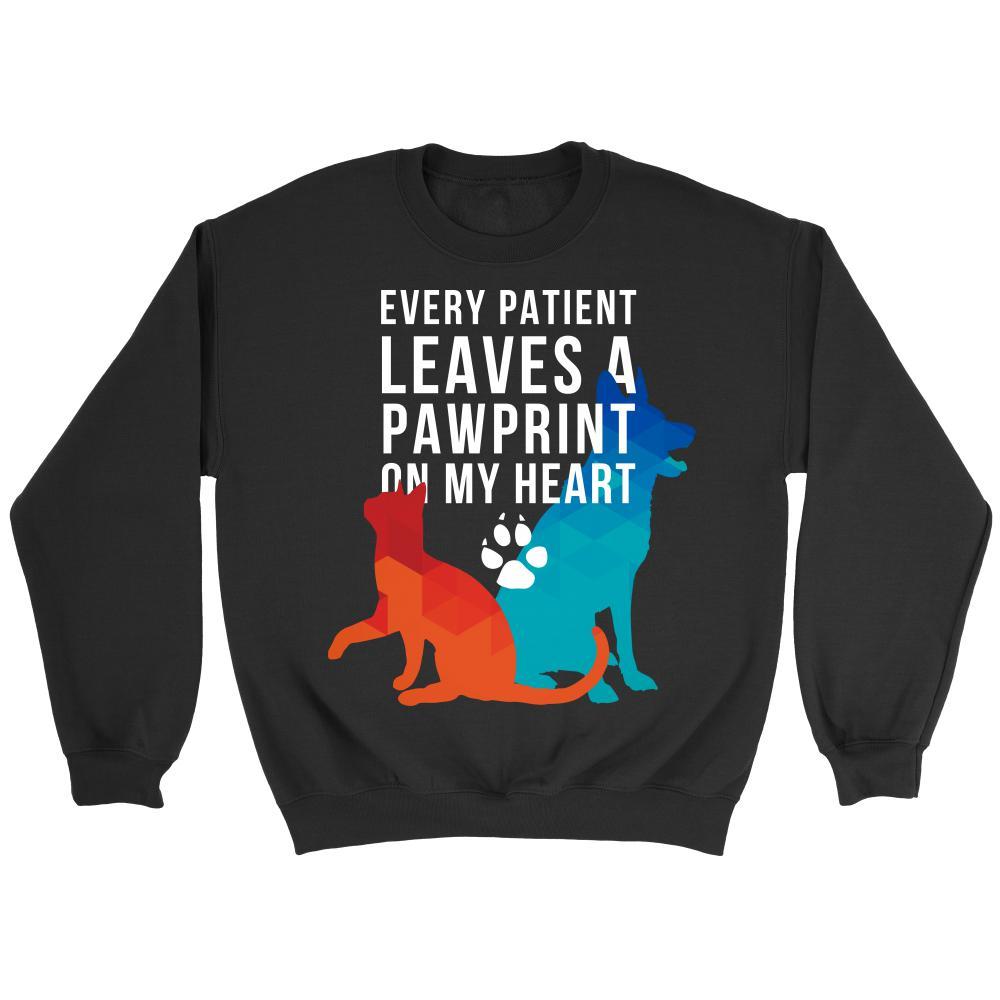 Veterinary Every patient leaves a pawprint on my heart - Unisex Long Sleeve-T-shirt-Teelime | shirts-hoodies-mugs