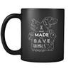 Veterinary I was made to save animals [Black] 11oz Black Mug-Drinkware-Teelime | shirts-hoodies-mugs