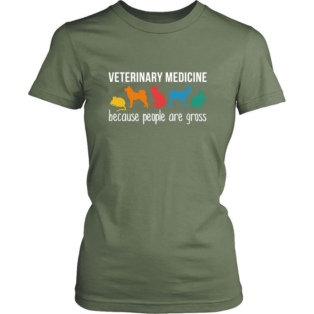 Veterinary medicine Shirt - Veterinary medicine, because people are gross - Profession Gift-T-shirt-Teelime | shirts-hoodies-mugs