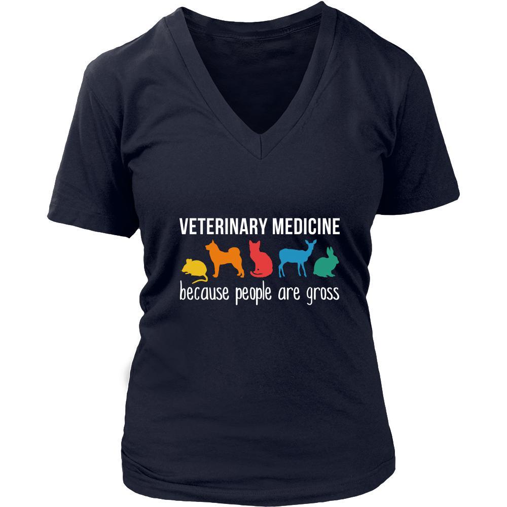 Veterinary medicine Shirt - Veterinary medicine, because people are gross - Profession Gift-T-shirt-Teelime | shirts-hoodies-mugs