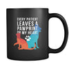 Veterinary Mug - Every patient leaves a footprint-Drinkware-Teelime | shirts-hoodies-mugs