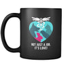 Veterinary Not just a job, It's love 11oz Black Mug-Drinkware-Teelime | shirts-hoodies-mugs