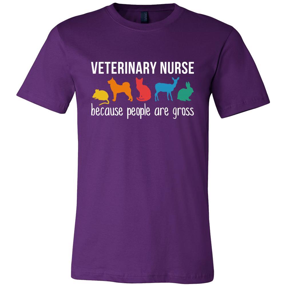 Veterinary Nurse Shirt - Veterinary nurse, because people are gross - Profession Gift-T-shirt-Teelime | shirts-hoodies-mugs