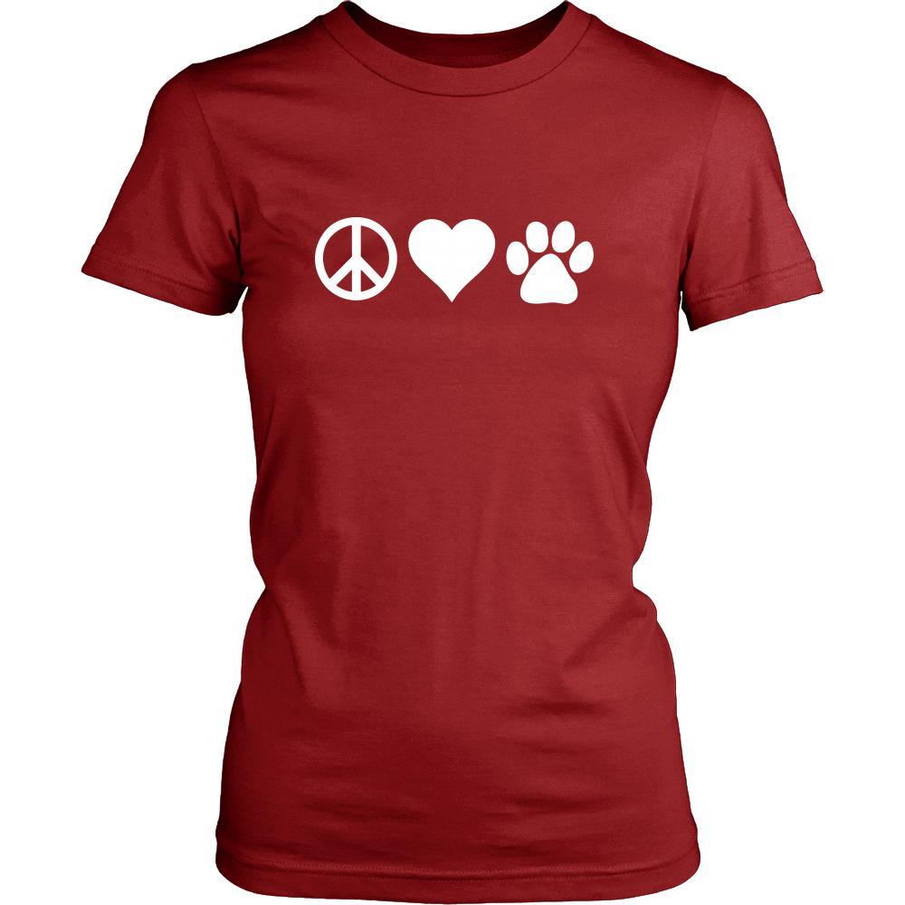 Veterinary Shirt - Peace, love, paws - Profession Gift-T-shirt-Teelime | shirts-hoodies-mugs