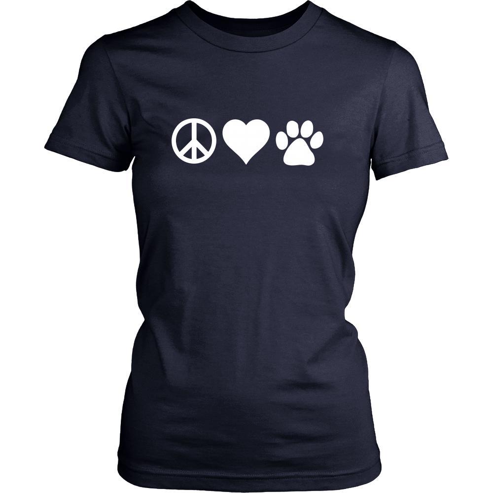 Veterinary Shirt - Peace, love, paws - Profession Gift-T-shirt-Teelime | shirts-hoodies-mugs