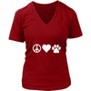 Veterinary Shirt - Peace, love, paws - Profession Gift-T-shirt-Teelime | shirts-hoodies-mugs