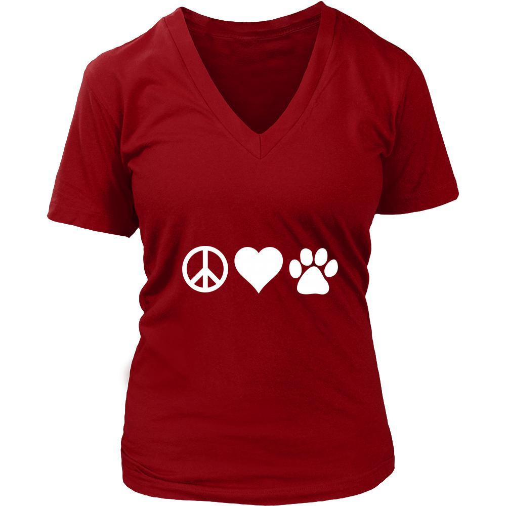 Veterinary Shirt - Peace, love, paws - Profession Gift-T-shirt-Teelime | shirts-hoodies-mugs