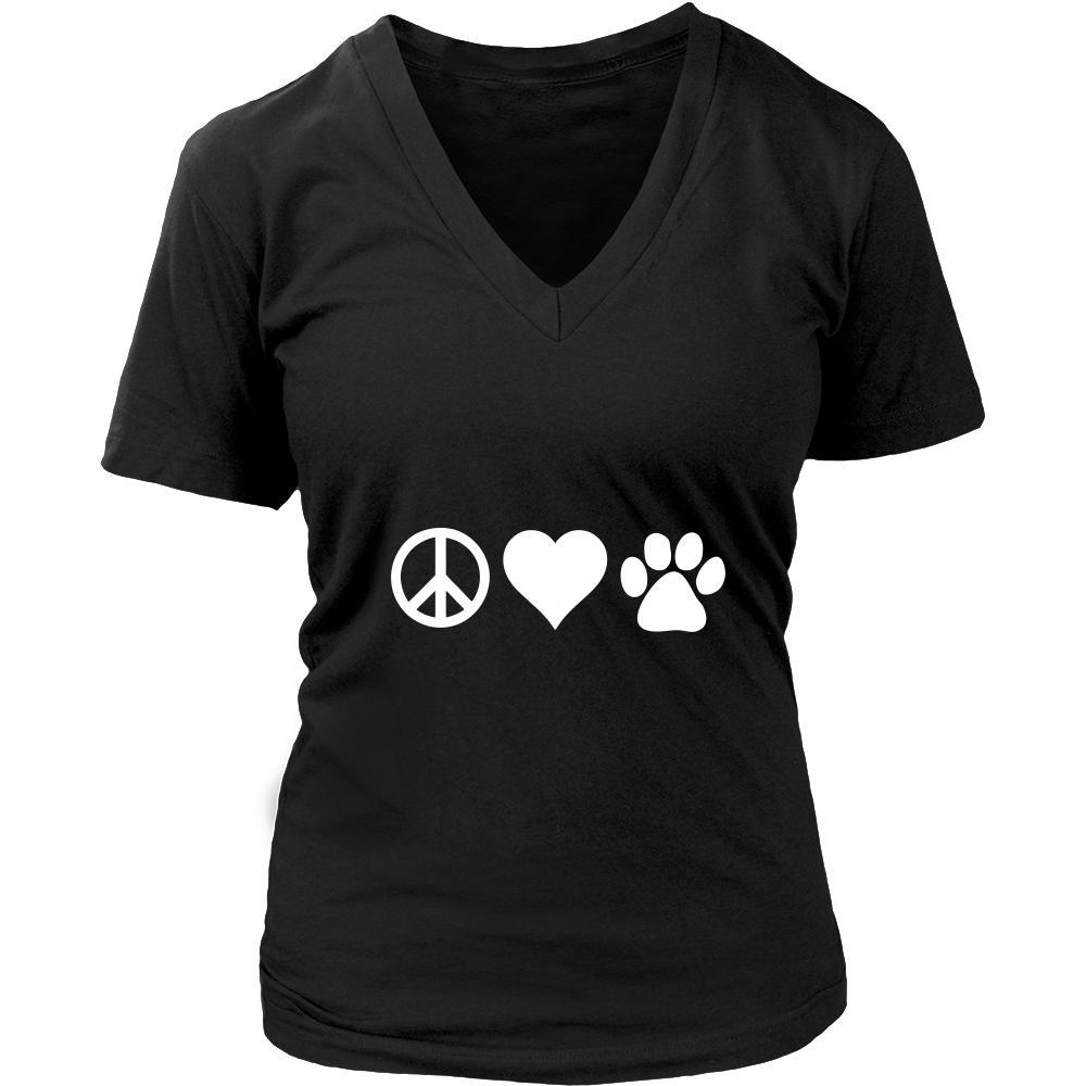 Veterinary Shirt - Peace, love, paws - Profession Gift-T-shirt-Teelime | shirts-hoodies-mugs