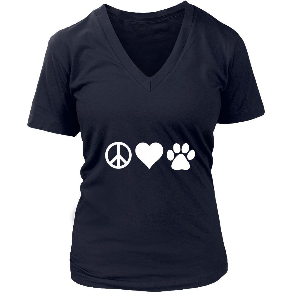 Veterinary Shirt - Peace, love, paws - Profession Gift-T-shirt-Teelime | shirts-hoodies-mugs